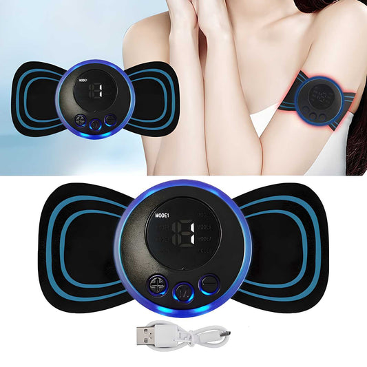 Mini Massager: Ultra-Compact 8-Mode, 19-Level Rechargeable for Instant Pain Relief